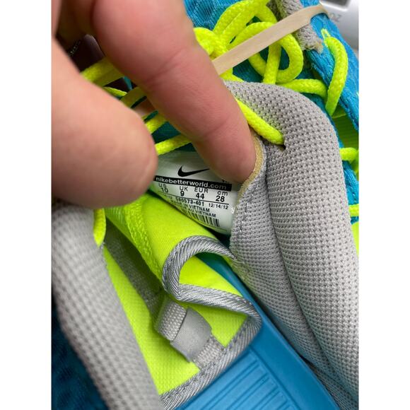 Nike Men's Roshe Run One FB Current Blue Lime 10 - Picture 8 of 8